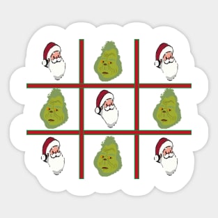 Festive Tic-Tac-Toe Sticker